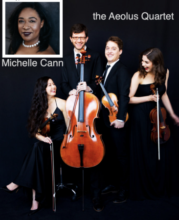 PIANIST MICHELLE CANN with the Aeolus String Quartet